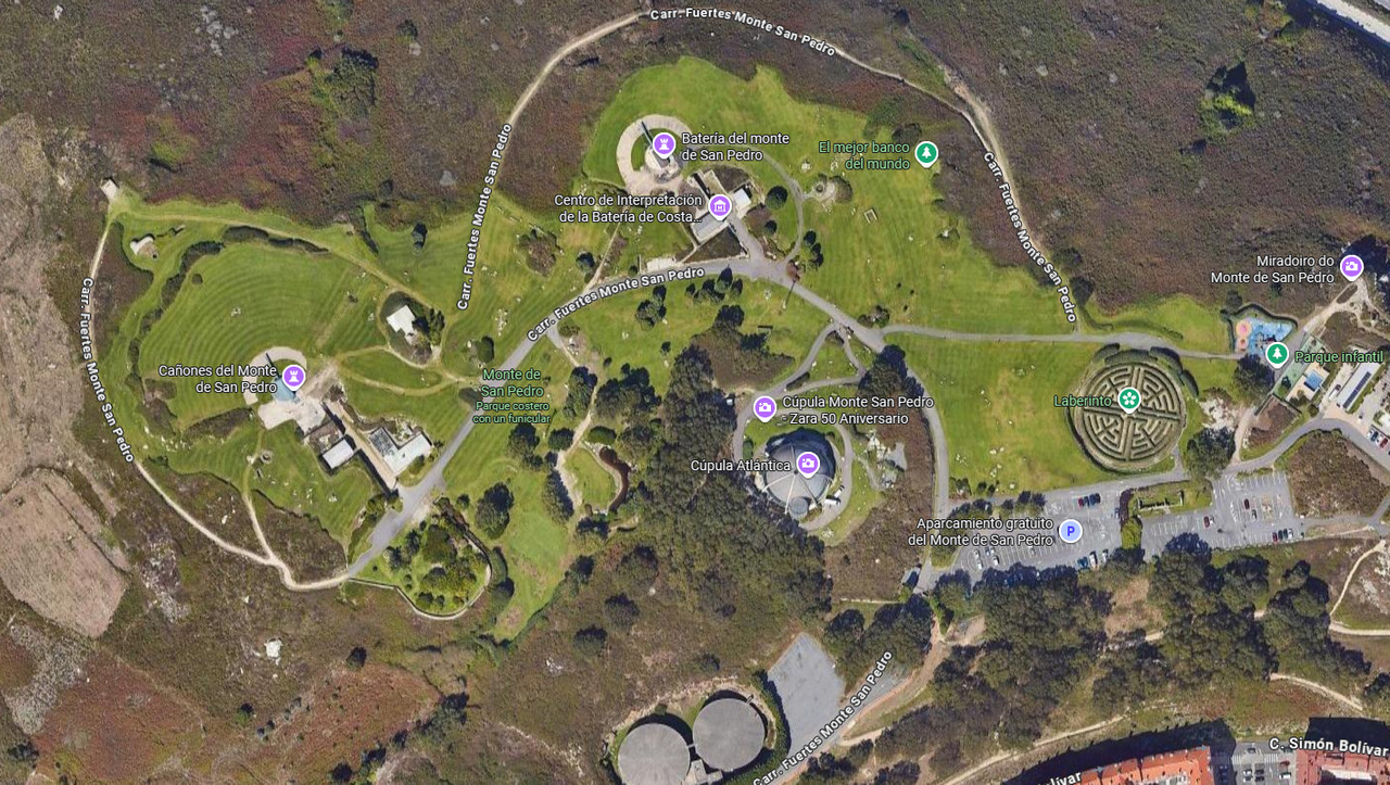Las baterías en Google Earth Las baterías en Google Earth