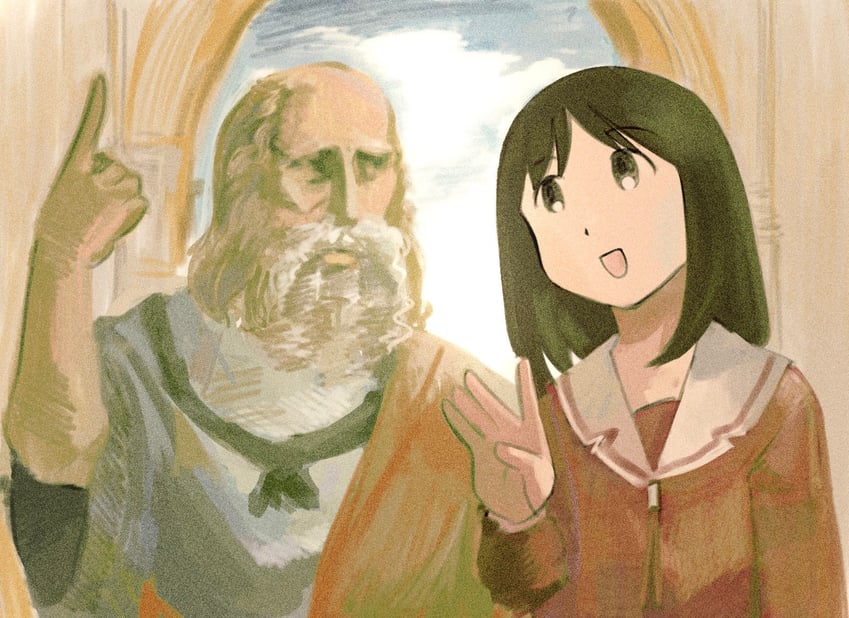 philosophizing! by potsato [Azumanga Daioh]