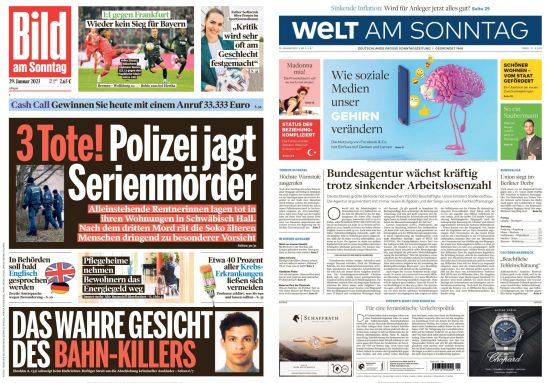 Bild und Welt am Sonntag No 05 vom 29 Januar 2023 Bild und Welt am Sonntag No 05 vom 29 Januar 2023