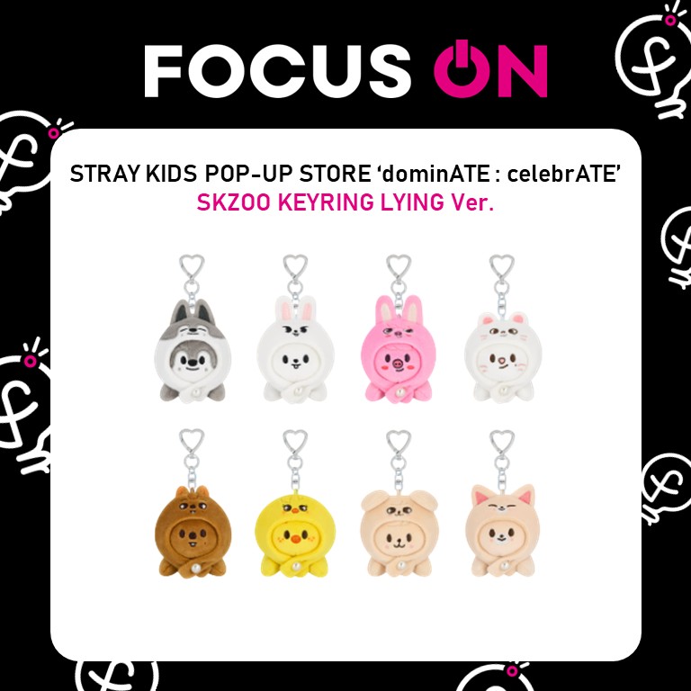 IN STOCK] Stray Kids dominATE Pop-Up official Merch SKZOO KEYRING