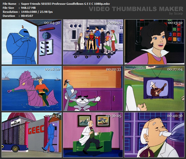 Super Friends S01E03 Professor Goodfellows G E E C 1080p.mkv