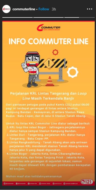 Informasi Commuter Lline