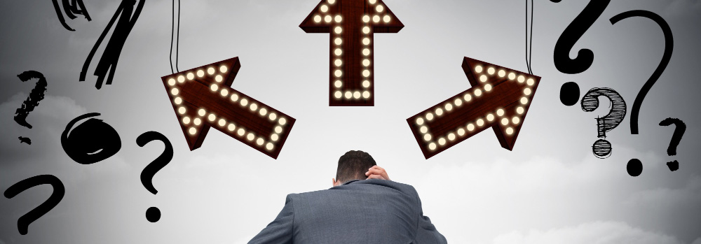 A man confused by choices