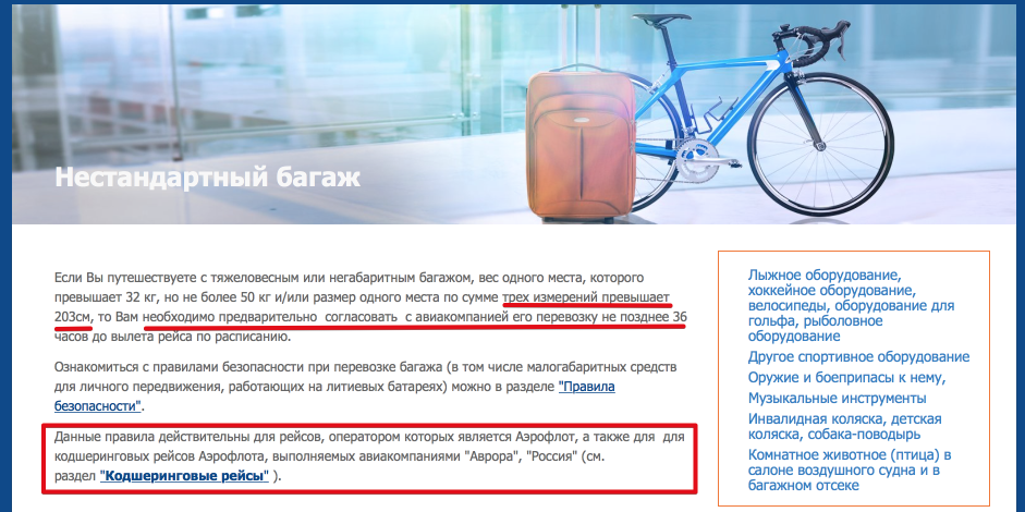 Нестандартный багаж | Аэрофлот 2017-06-10 11-53-