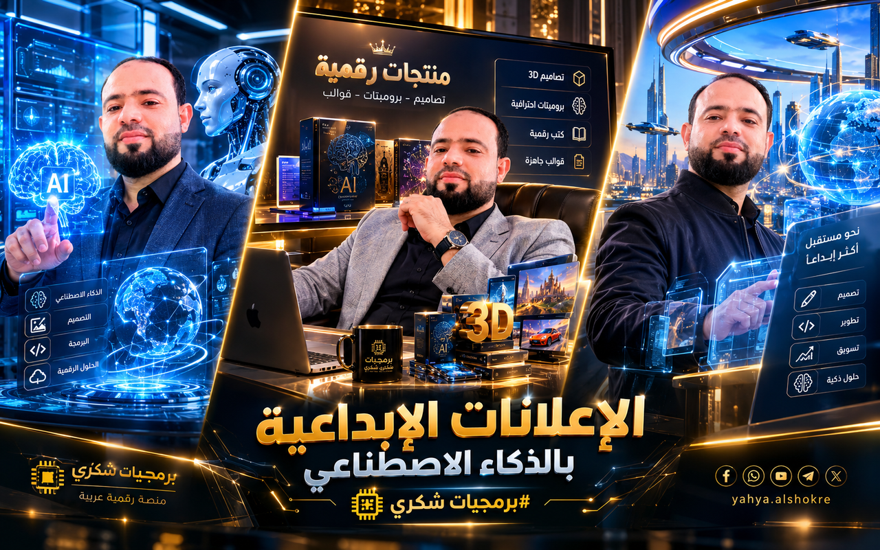 ثلاثة نماذج من التصاميم الإبداعية بالذكاء الاصطناعي