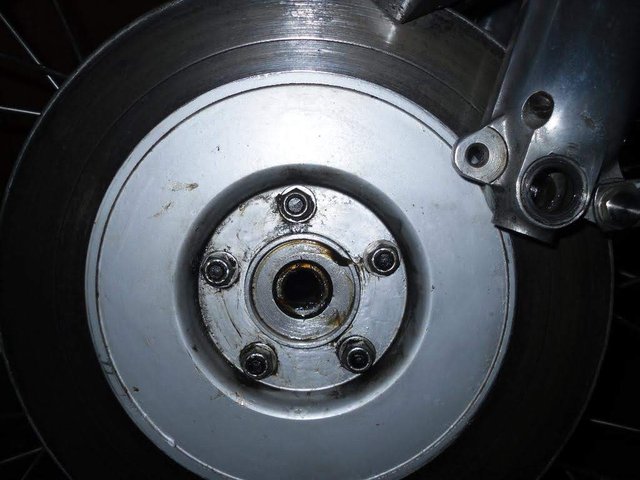 1973 Commando rear drum brake assembly
