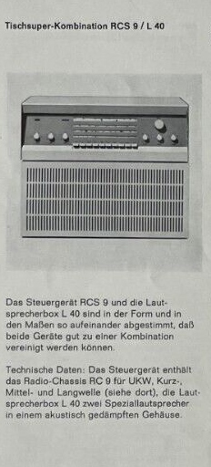 Braun L40 Prospekt 1960