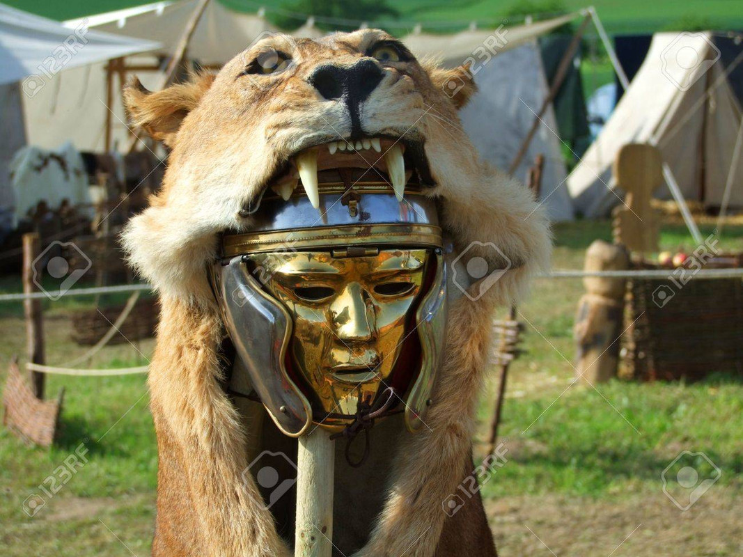 mask-of-a-lion-roman-military-symbol-