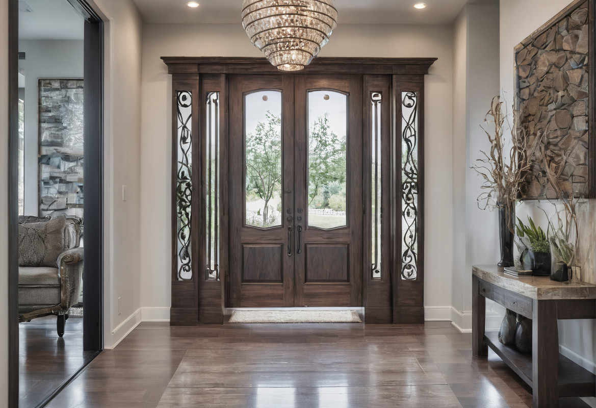 Modern Entrance Door Design With Sleek Matte Double Doors