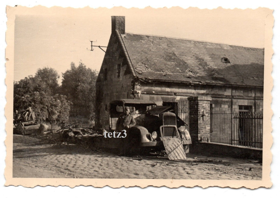 Frankreich Belgien 1940 Gehöft Hütte zerstörter 