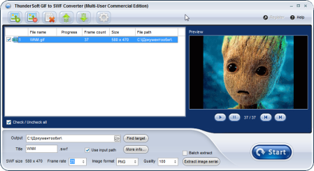 ThunderSoft GIF to SWF Converter 3.3.0.0 ThunderSoft GIF to SWF Converter 3.3.0.0