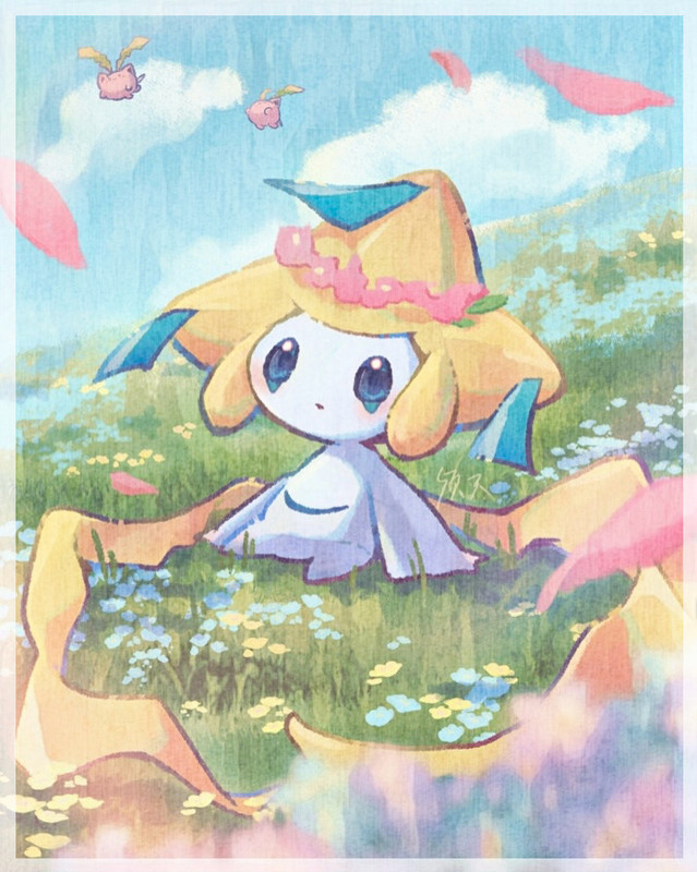 jirachi-and-hoppip-pokemon-drawn-by-suam