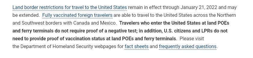 EE. UU. extiende las restricciones en la frontera con Canada ✈️ Foro USA y Canada