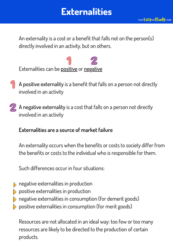 Externalities