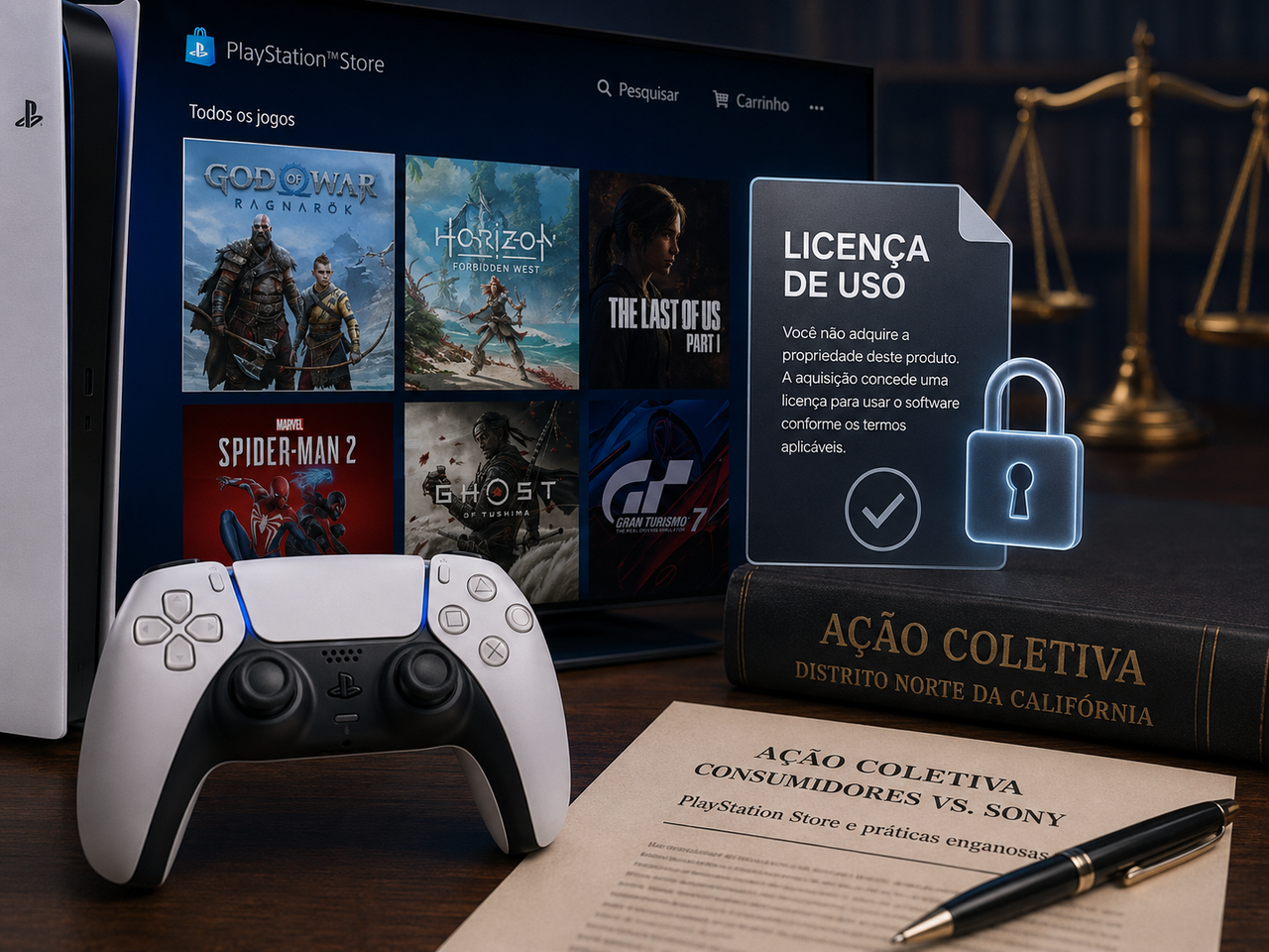 Sony diz que quem compra jogos digitais no PlayStation não é dono deles e agora terá de convencer a Justiça