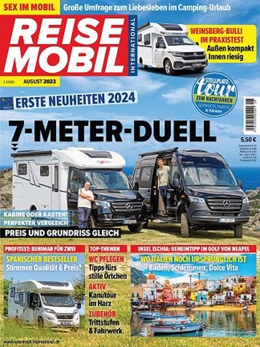 Cover: Reisemobil International Magazin No 08 August 2023