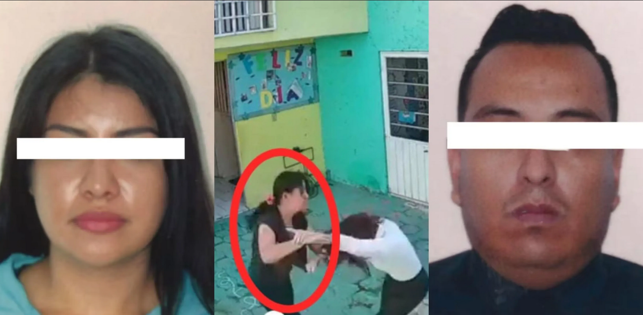 Arrestan a pareja que golpeó a maestra de kínder en Cuautitlán Izcalli