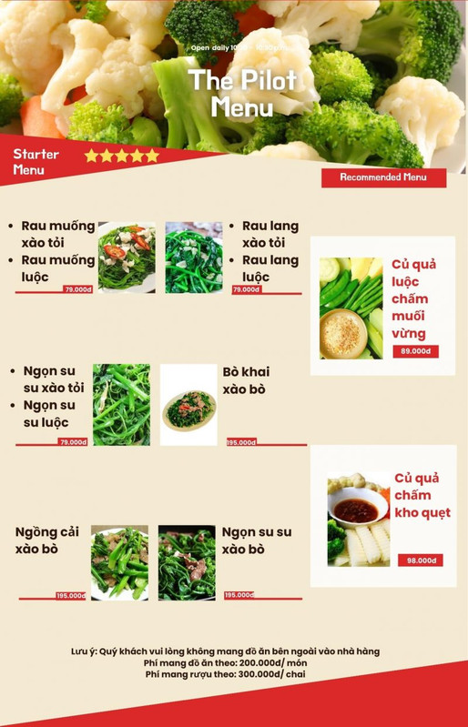Menu trang 3