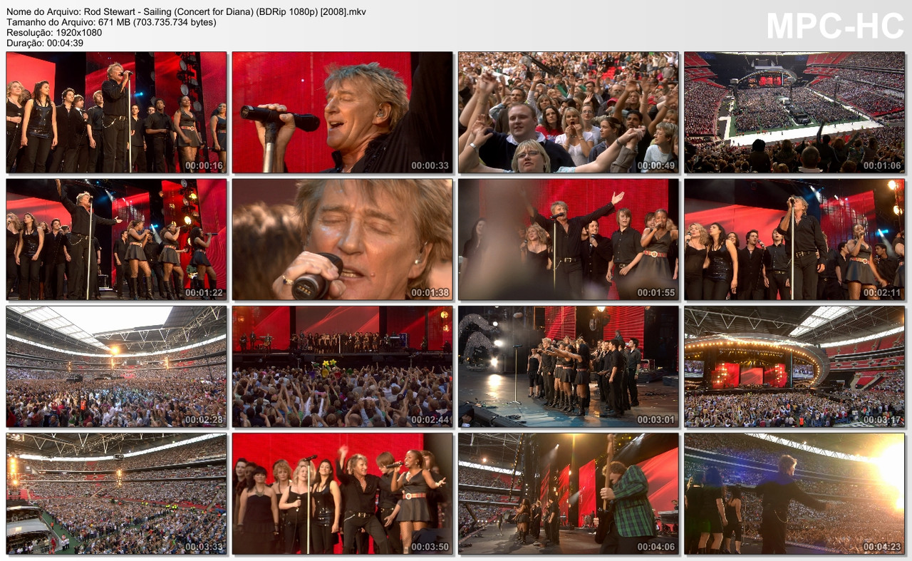 Rod Stewart - Sailing (Concert for Diana) (BDRip 1080p) [2008]