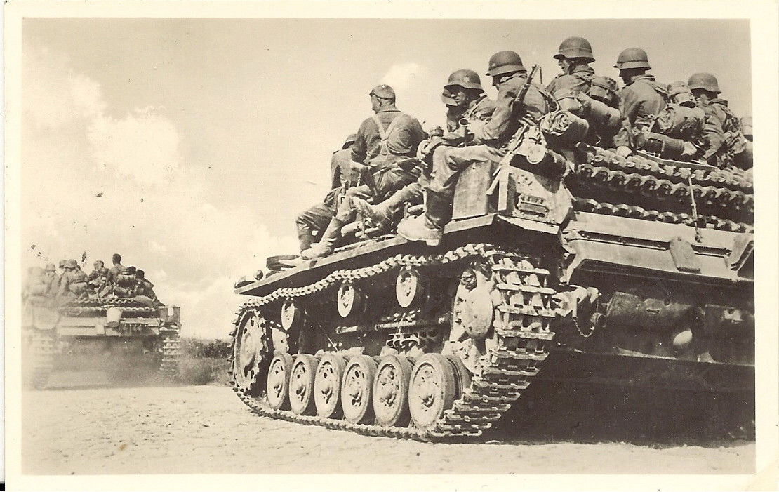 AK Deutsche Panzer rücken vor-1944