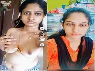 Sexy telugu bhabhi shows her naked body to lover on video call latest viral!!