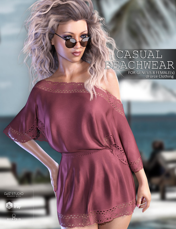 dForce Casual Beachwear for Genesis 8 Females