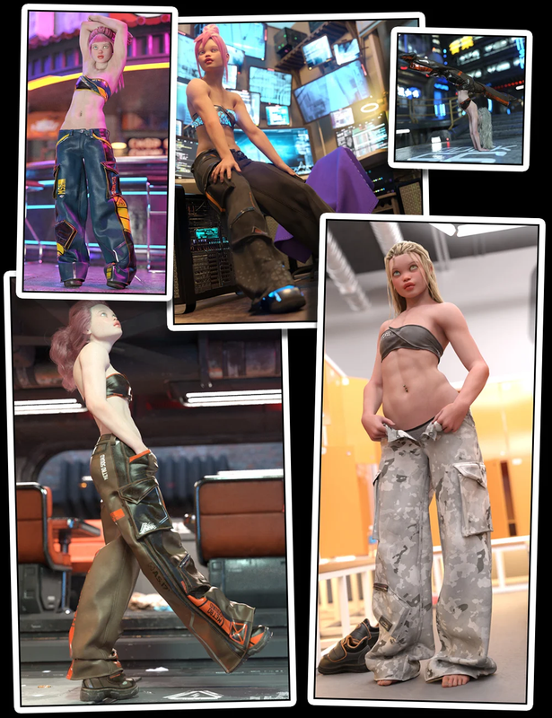 Metro Style Poses with Matching Clothing Morphs for Genesis 9