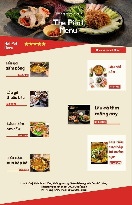 Menu trang 3