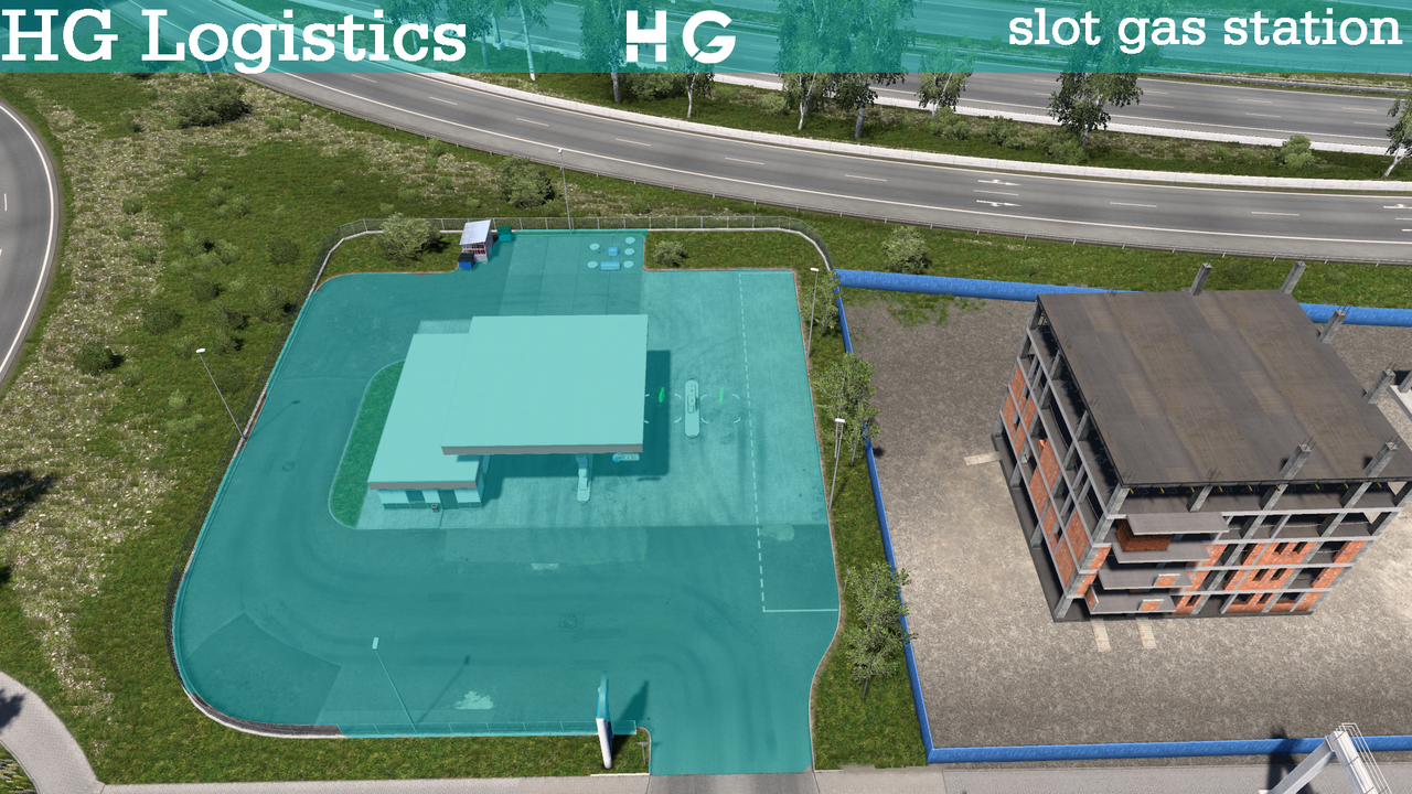 Stuttgart city - slot gas station