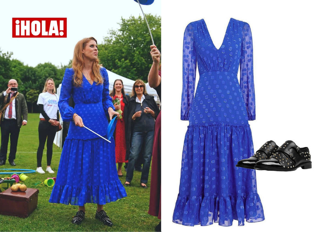 Beatriz de York sacó su lado roquero con tachuelas y un vestido azul eléctrico