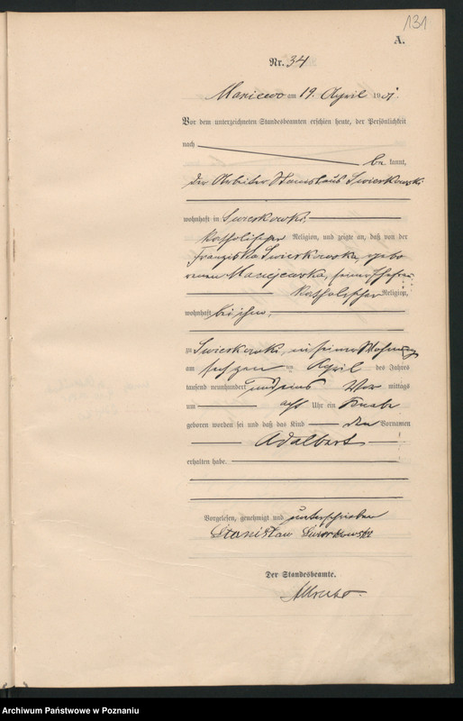 1901 Maniewo_u_Świerkowski_Wojciech  akt 34 - 53_1891_0_1_121_16309656