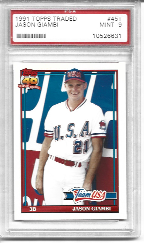 1991 TT J Giambi PSA 9 45T
