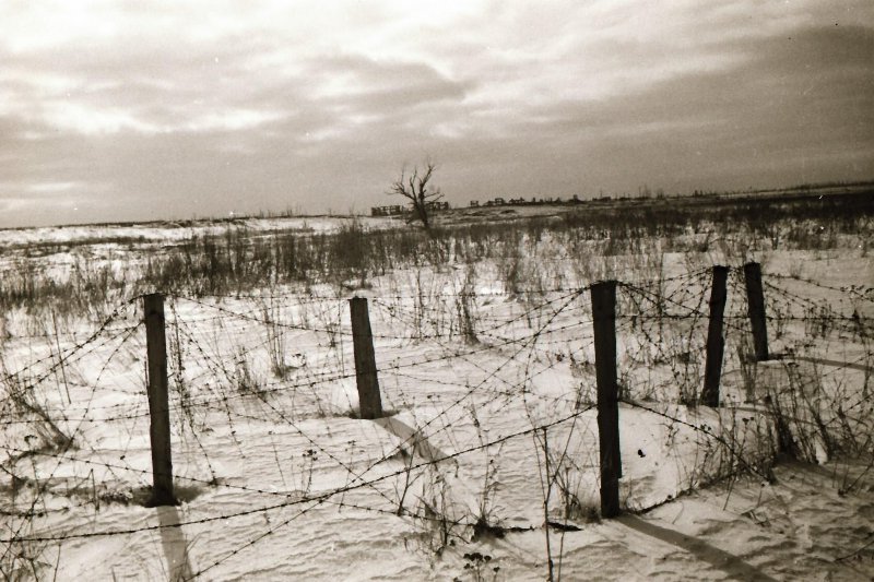Линия обороны под Ленинградом. Высота у развилки шоссе возле Лигова. Наша передовая позиция. ЦМВОВ О