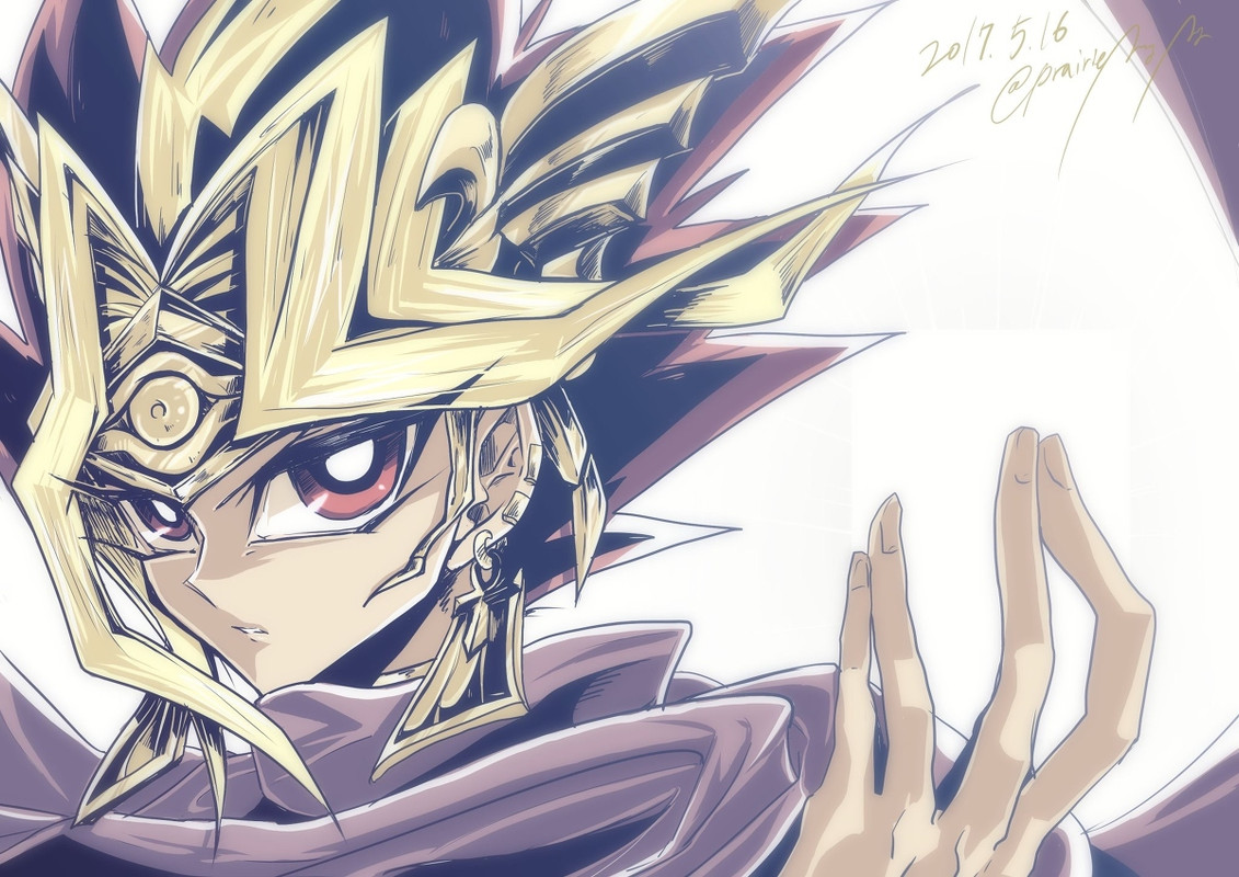 Hình vẽ Atemu (Yami Yugi) bộ YugiOh (vua trò chơi) 1_Atemp_27