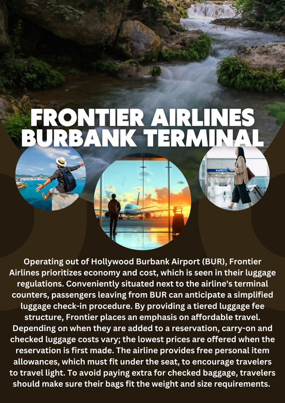 Frontier Airlines Burbank Terminal