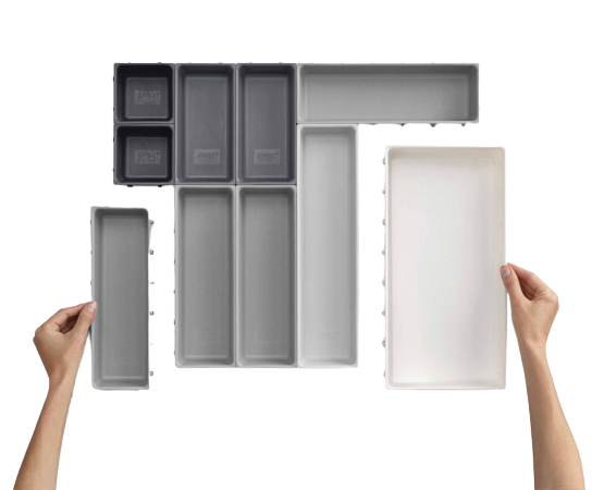 

Blox™ Drawer Organiser Set - 10 Pcs, Grey