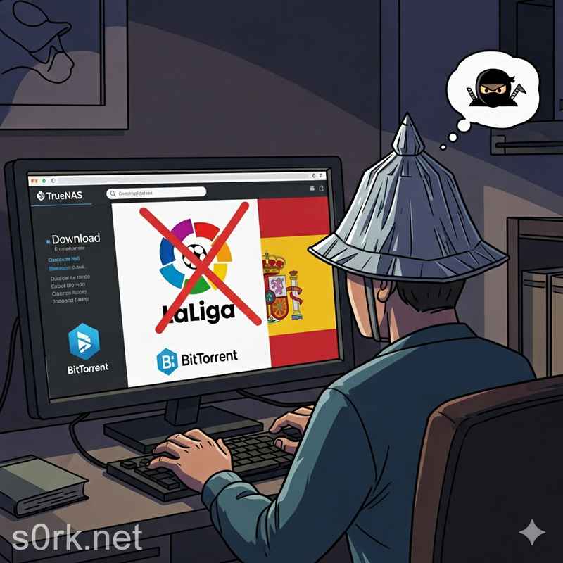 TrueNAS distribución por BitTorrent tras bloqueos en España