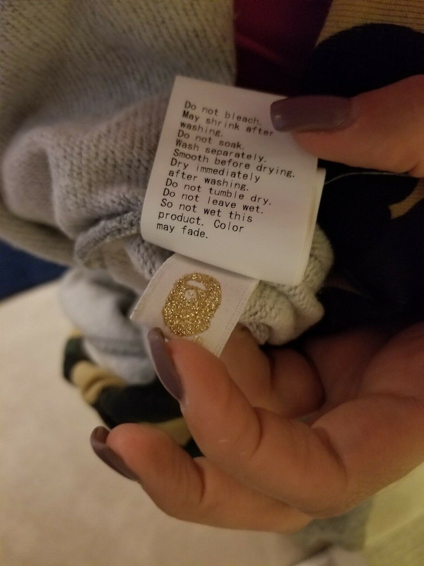 How to wash bape sweatpants with these care and wash tags? | BapeTalk: A Bathing  Ape
