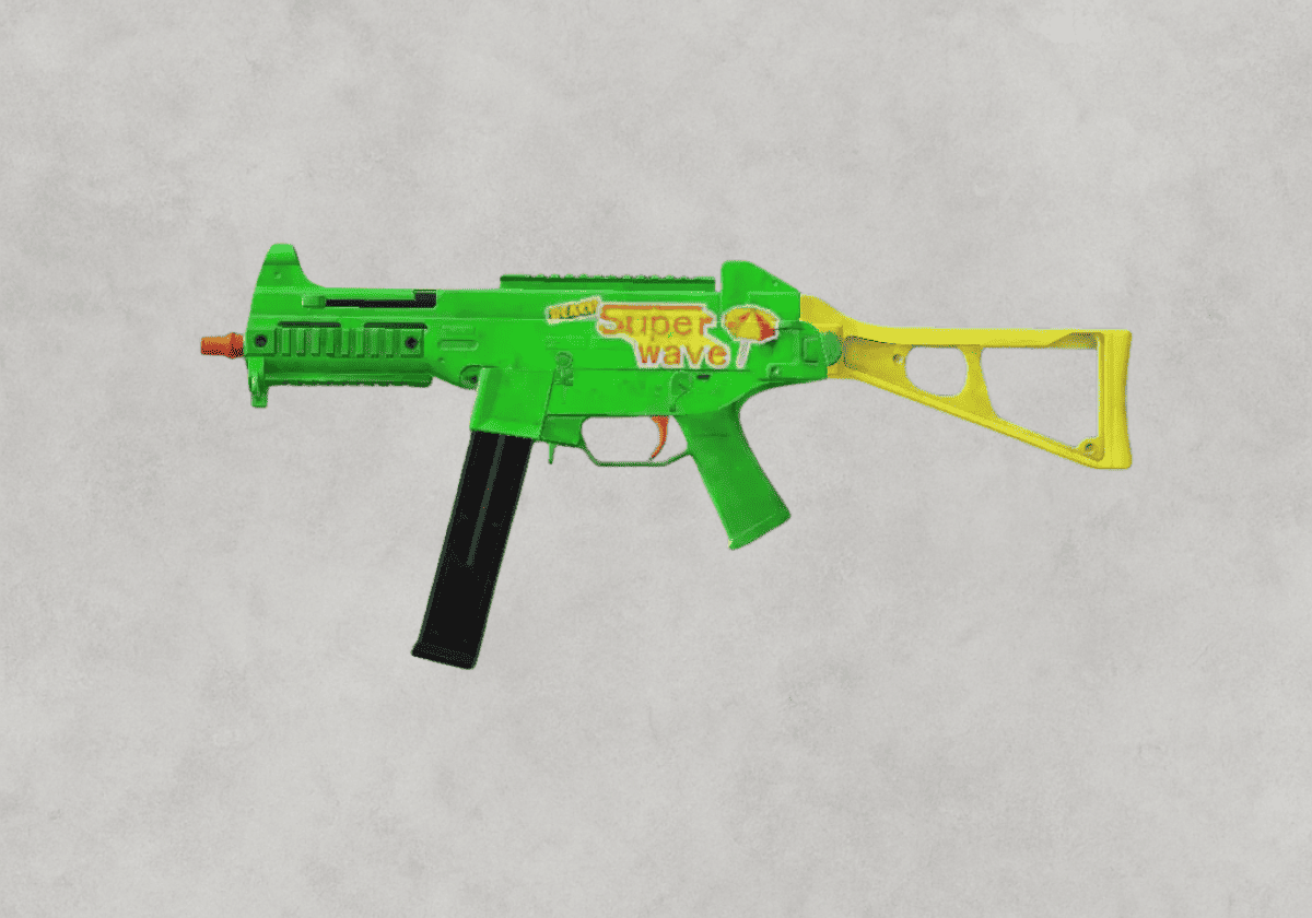 سكن UMP45 Super Wave Green ببجي – الموجة الخضراء