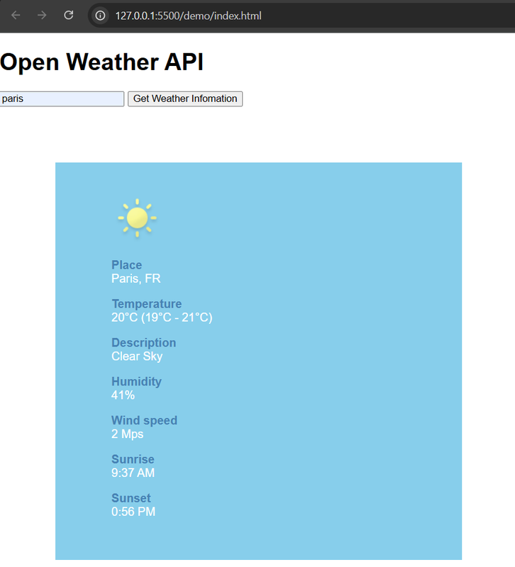 Weather API