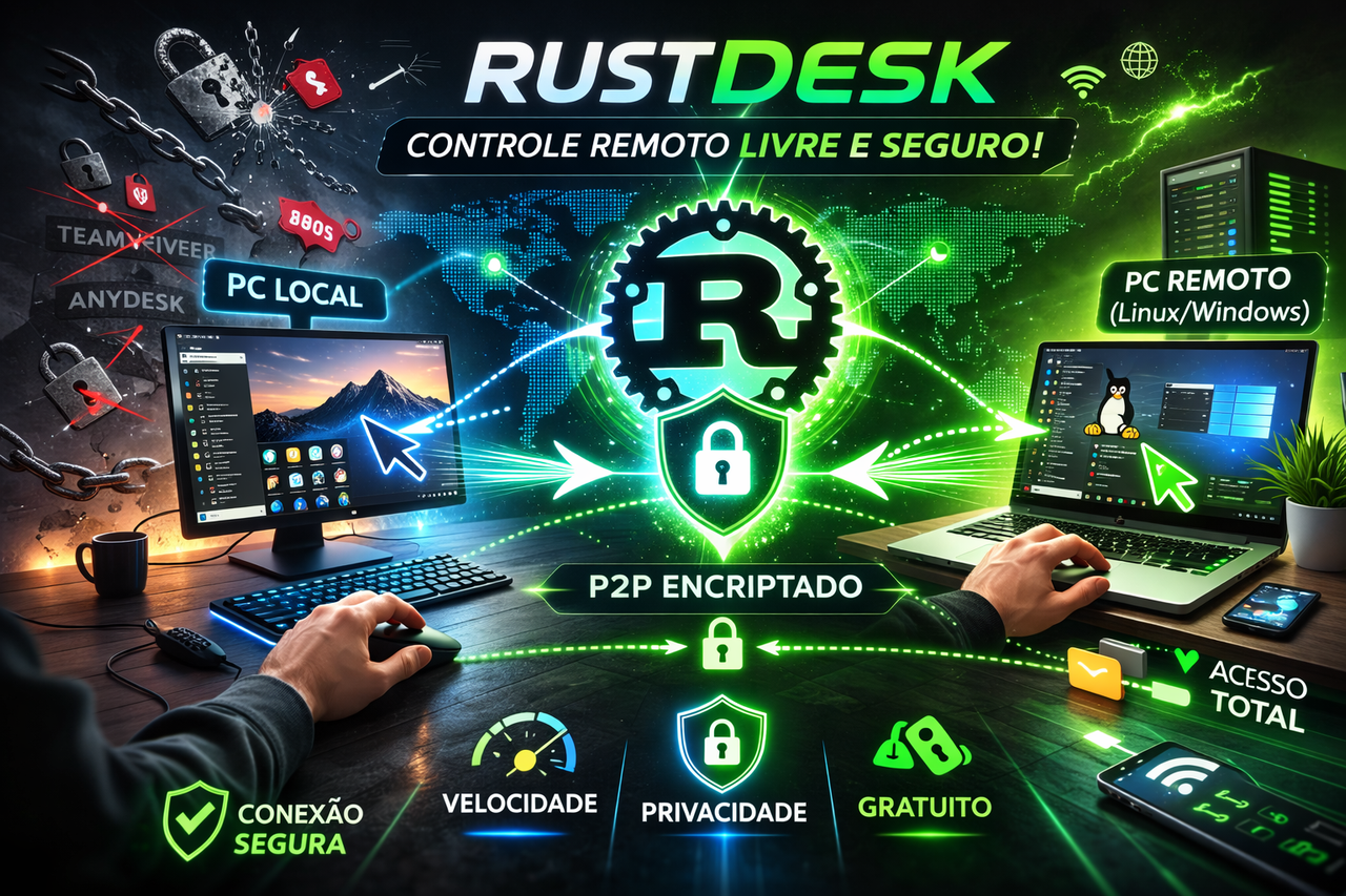RustDesk: a alternativa open source que humilha TeamViewer e AnyDesk em 2026