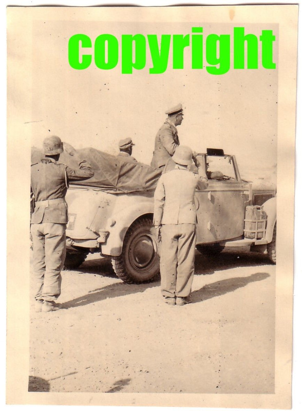 Orig.Foto Afrika Dak Beute General Rommel im Küb