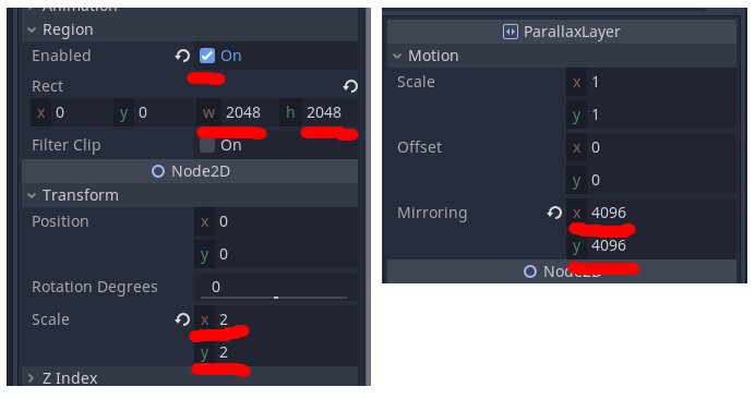 Parallax scrolling. Does the sprite size always have to be bigger than/as big as the screen coordinates? - Godot Engine - Q&A Parallax scrolling. Does the sprite size always have to be bigger than/as big as the screen coordinates? - Godot Engine - Q&A