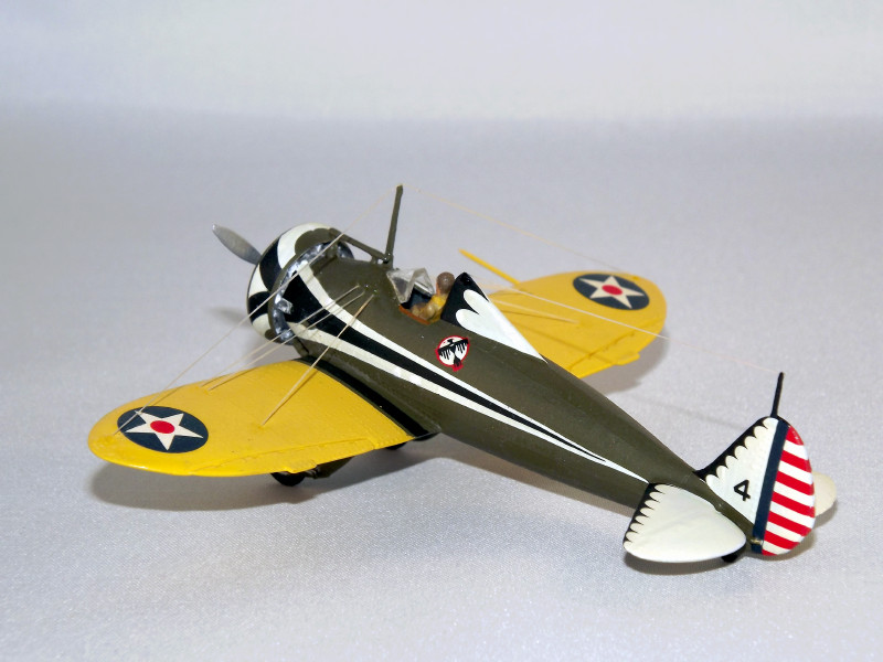 Boeing P-26A Peashooter Diecast Model - 1:72 Scale Fighter Aircraft By Amercom