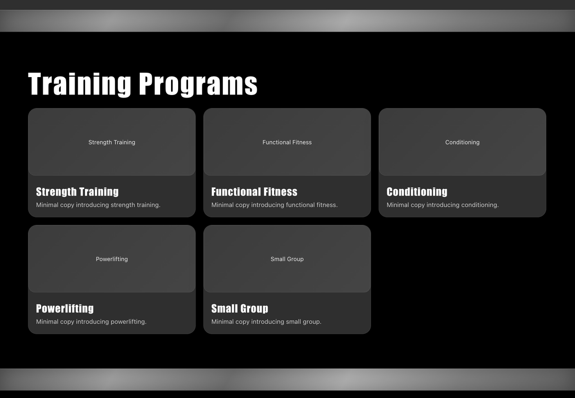 Forge Strength Club desktop – secondary