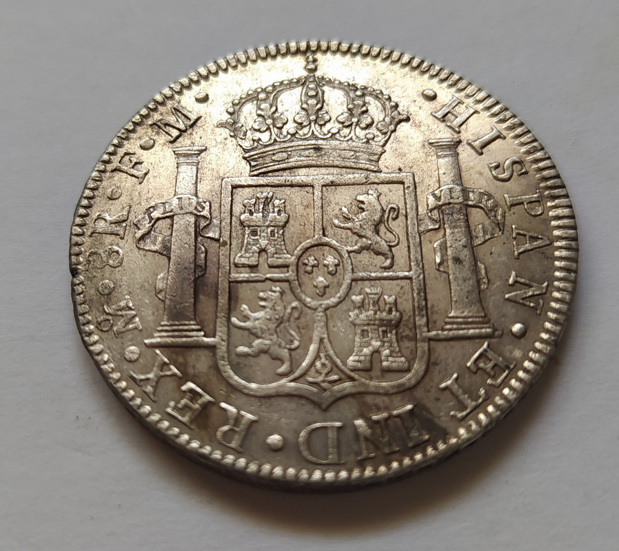 8 Reales Carlos IIII 1790 FM. México. Busto de Carlos III 1614005212110