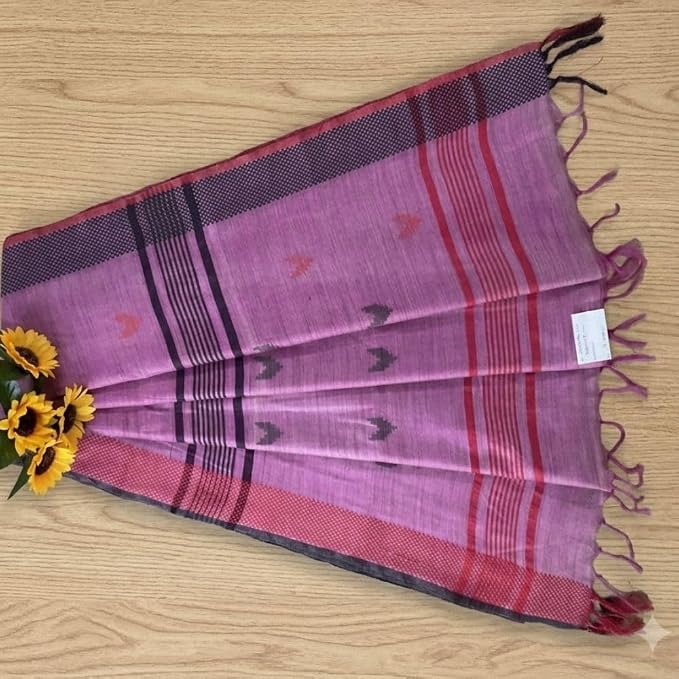 Women's Designer Baswada Silk Woven Saree with Unstitched Blouse Piece