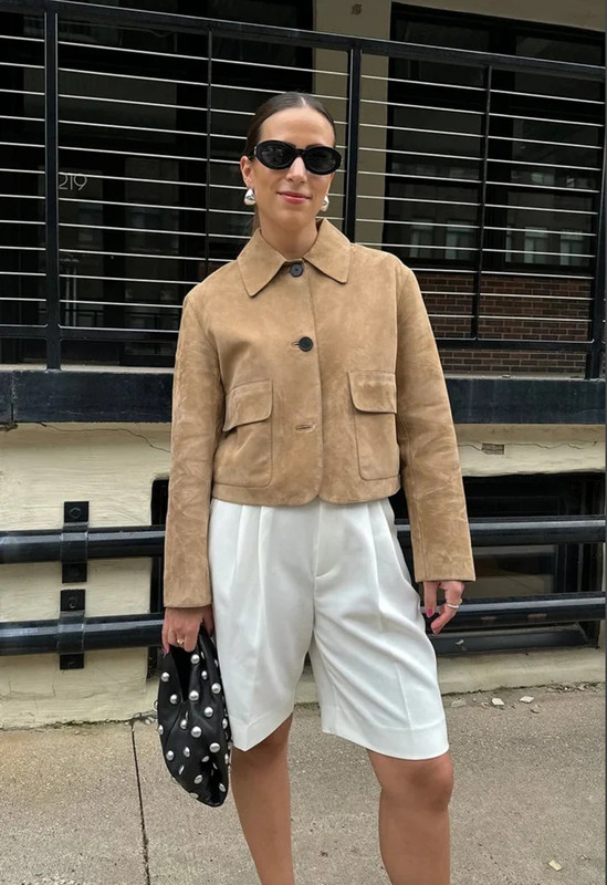 Customer wearing Chloe Ottawa elegant coat