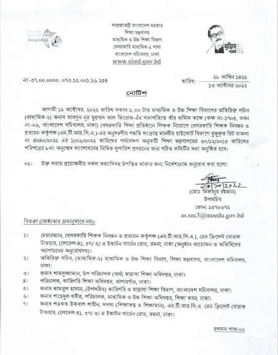 NTRCA Latest Notice Board BD JOB CIRCULARS 24