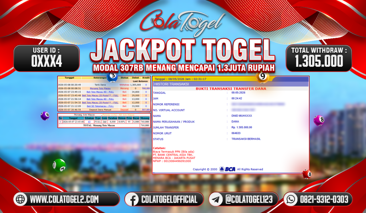 JACKPOT TOTO MACAU!! 